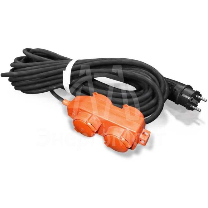 Удлинитель 4х50м с заземл. 16А IP44 У16-040 КГ 3х1.5 розетки с защ. крышкой UNIVersal 9634135