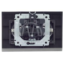 Розетка 2-м СП BRITE РСш12-3-БрС 16А в сборе с заземл. защ. шторки сталь IEK BR-R24-16-K46-F