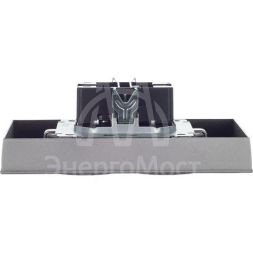 Розетка 2-м СП BRITE РСш12-3-БрС 16А в сборе с заземл. защ. шторки сталь IEK BR-R24-16-K46-F