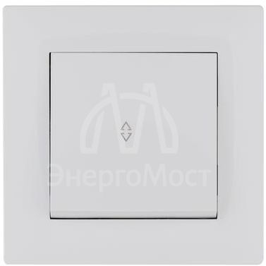 Выключатель проходной 1-клав. Karea RIZZ бел. Makel 88001005