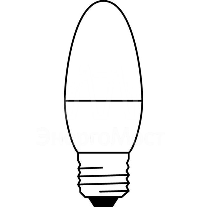 Лампа светодиодная LED Value LVCLB75 10SW/840 230В E27 10х1 RU OSRAM 4058075579569