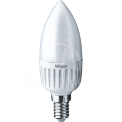 Лампа светодиодная 94 480 NLL-P-C37-5-230-2.7K-E14-FR 5Вт свеча 2700К тепл. бел. E14 330лм 220-240В Navigator 94480