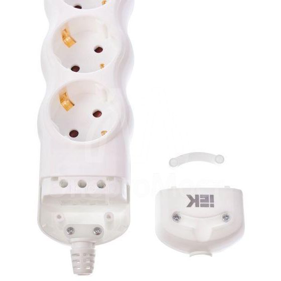 Колодка удлинителя 4-мест. с заземл. РПр04 IEK WYP10-D-KP-16-04-ZS-K01