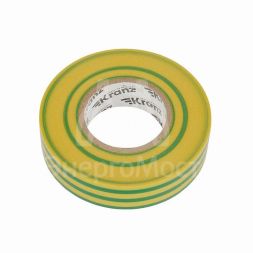 Изолента ПВХ профессиональная 0.18х19мм 20м желт./зел. Kranz KR-09-2807
