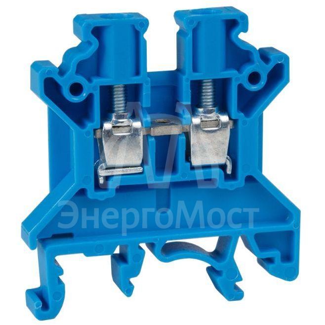 Клемма проходная винтовая OptiClip CTS-2.5-I-BU-24A-(0.2-2.5) син. КЭАЗ 289772