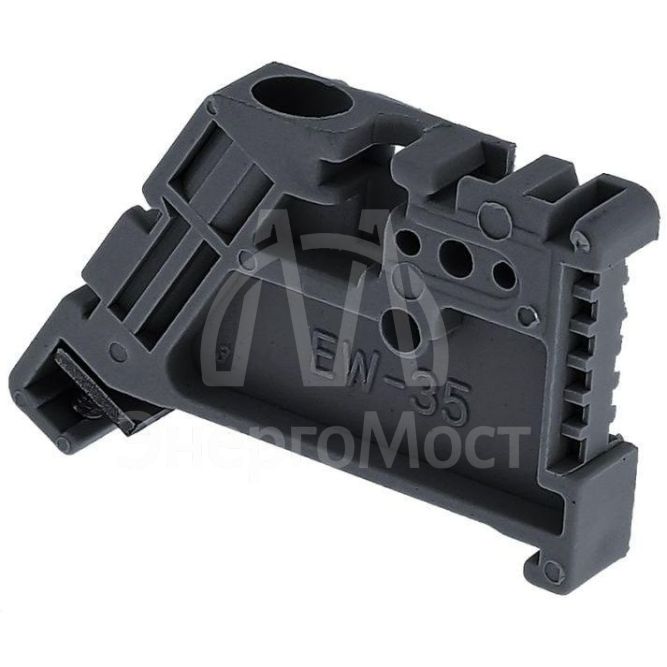 Ограничитель на DIN-рейку 1 винт EW пластик. EKF ahdw-ew