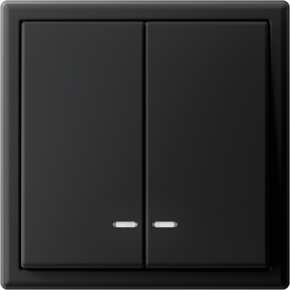 Выключатель 2-кл. ArtGallery (сх. 5а) 10AX с подсветкой механизм карбон SE GAL001053