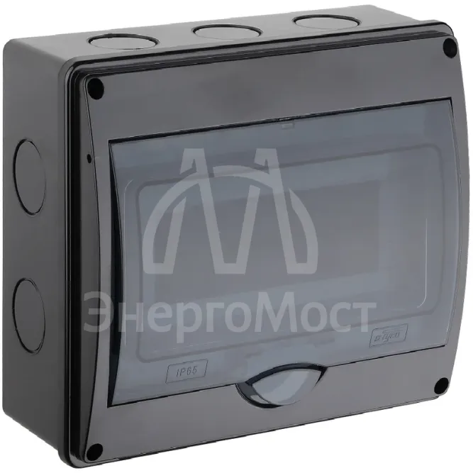 Щиток ОП Тусо на 10мод.с вертик.двер.250х200х107мм черн. Ruvinil 69011Ч