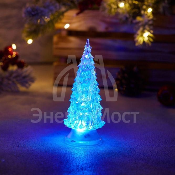 Фигура светодиод. &amp;quot;Елочка&amp;quot; (батарейки 3хAG13 в компл.) 1LED 15см RGB 4.5B IP20 NEON-NIGHT 513-022