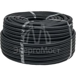 Труба гофрированная FRHF d20мм с протяжкой черн. (уп.100м) Plast PROxima EKF FRHF-20