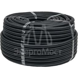 Труба гофрированная FRHF d20мм с протяжкой черн. (уп.100м) Plast PROxima EKF FRHF-20