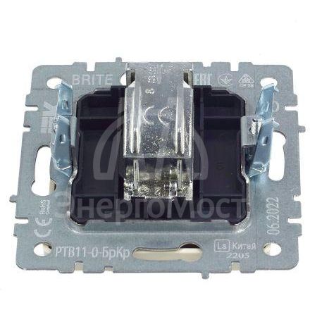 Розетка телевизионная оконечная TV СП Brite РТВ11-0-БрКр беж. IEK BR-A10-O-K10