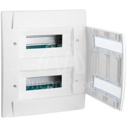 Бокс СП Practibox 2х12 мод. с шинами N и PE IP40 бел/бел. двер. Leg 601118