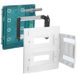 Бокс СП Practibox 2х12 мод. с шинами N и PE IP40 бел/бел. двер. Leg 601118