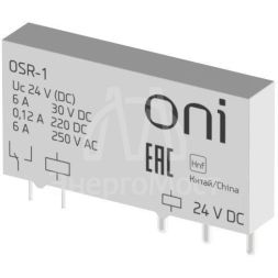 Реле ультратонкое OSR 1C 24В DC ONI OSR-1