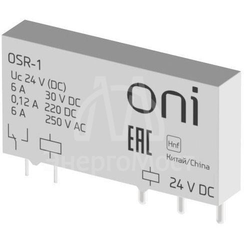 Реле ультратонкое OSR 1C 24В DC ONI OSR-1