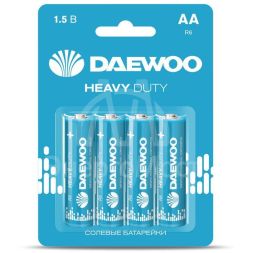 Элемент питания солевой AA/R6 1.5В Heavy Duty 2021 BL-4 (уп.4шт) DAEWOO 5029309