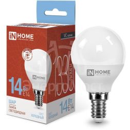 Лампа светодиодная LED-ШАР-VC 14Вт 230В E14 6500К 1330лм IN HOME 4690612047850