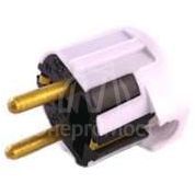 Вилка электрическая штепс. угловая с заземл. 16А бел. БЕЛТИЗ В16-003