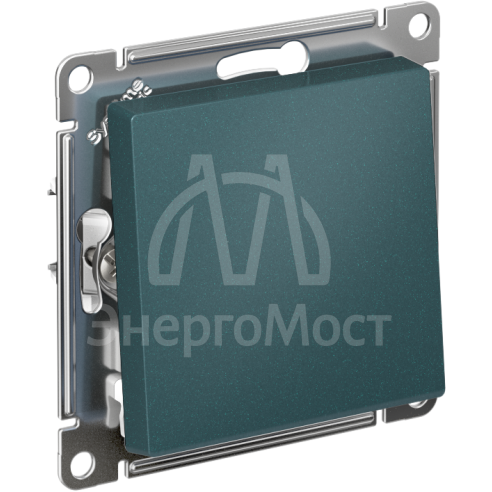 Механизм переключателя проходного 1-кл. СП AtlasDesign 10А IP20 (сх. 6) 10AX изумруд SchE ATN000861