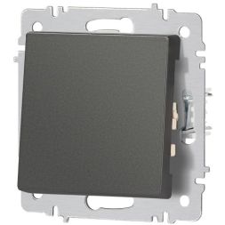 Выключатель 1-кл. СП Accent 6-101-07 10А IP20 250В AL/CU графит Intro Б0063459