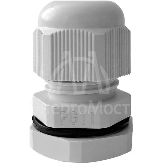 Ввод кабельный (сальник) PG-11 IP68 сер. TOKOV ELECTRIC TKE-PG-11-G