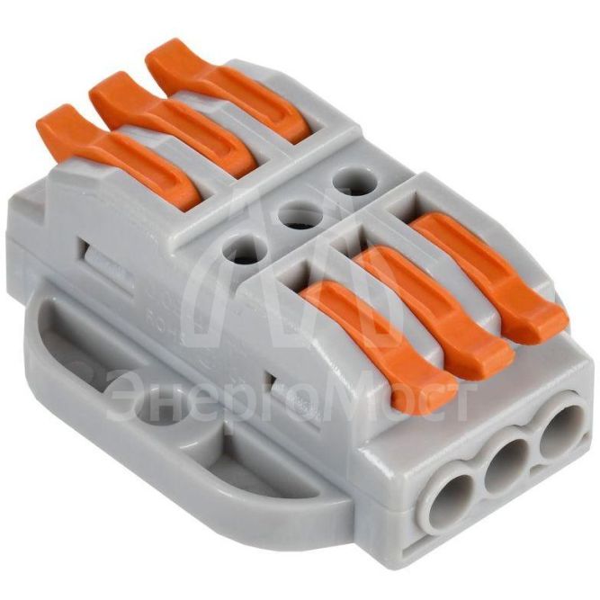 Клемма строительно-монтажная СМК 222-4133P (уп.4шт) IEK UKZ20-4133P-004