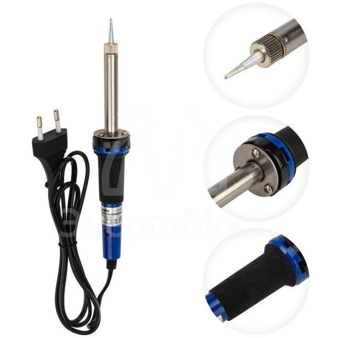 Паяльник с керам. нагревателем долговечное жало 220В/30Вт Rexant 12-0122