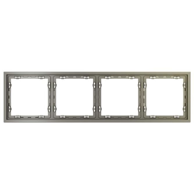 Рамка 4-м S70 пластик. шелк Voltum VLS100404