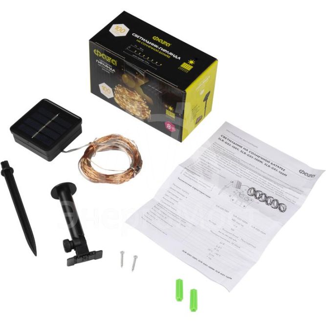 Светильник светодиодный SLR-G03-100Y садовый; нить 100 LED желт. ФАZА 5033320