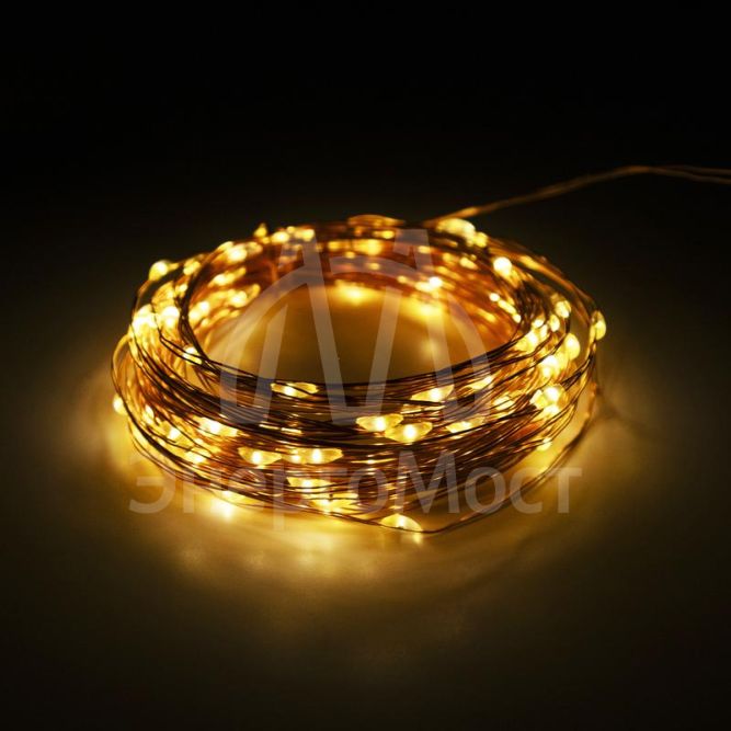 Светильник светодиодный SLR-G03-100Y садовый; нить 100 LED желт. ФАZА 5033320