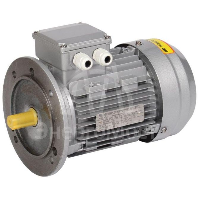 Электродвигатель АИР DRIVE 3ф 63B4 380В 0.37кВт 1500об/мин 3081 IEK DRV063-B4-000-4-1530