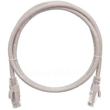 Патч-корд U/UTP 4 пары кат.6 (класс E) 250МГц 2хRJ45/8P8C BC (чистая медь) 24AWG (7х0.205мм) LSZH нг(А)-HFLTx сер. 1м NIKOMAX NMC-PC4UE55B-010-C-GY
