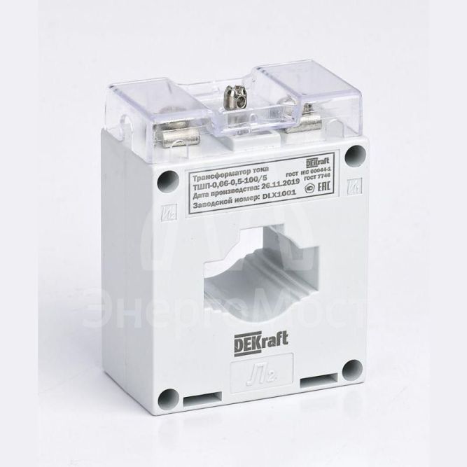 Трансформатор тока ТШП-0.66 0.5 200/5 5В.А D30мм SchE 50136DEK