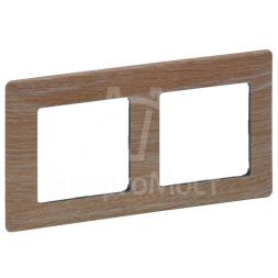 Рамка 2-м Valena Life универсальная свет. дерево Leg 754182