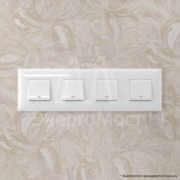 Рамка 4-м 8мод. Avanti &amp;quot;Белое облако&amp;quot; DKC 4400908