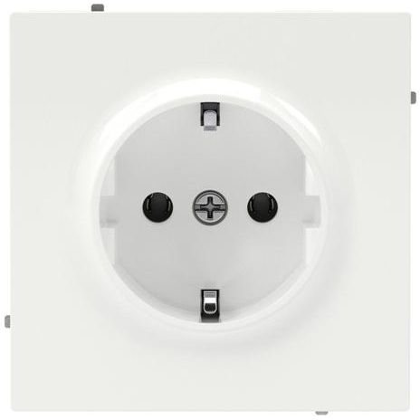 Розетка силовая KANT 2P+E без шторки бел. магнолия DKC 7000033