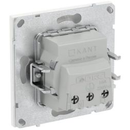 Розетка силовая KANT 2P+E без шторки бел. магнолия DKC 7000033