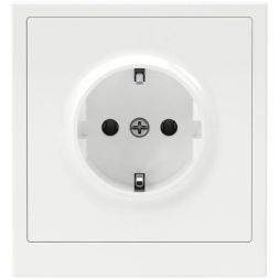 Розетка силовая KANT 2P+E без шторки бел. магнолия DKC 7000033