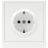 Розетка силовая KANT 2P+E без шторки бел. магнолия DKC 7000033