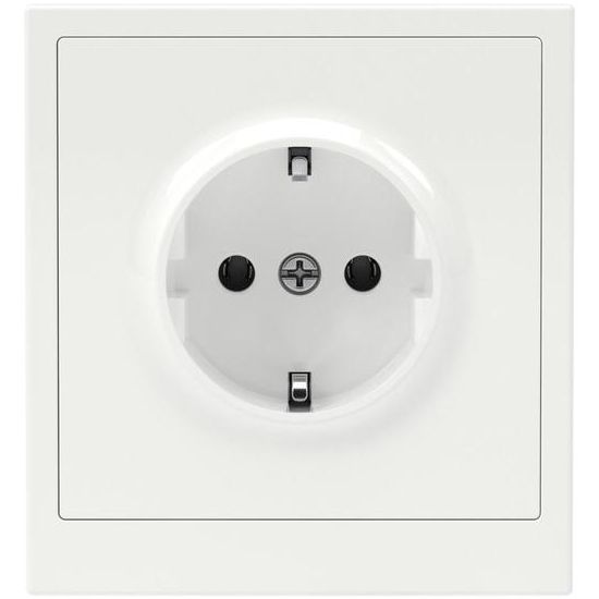 Розетка силовая KANT 2P+E без шторки бел. магнолия DKC 7000033