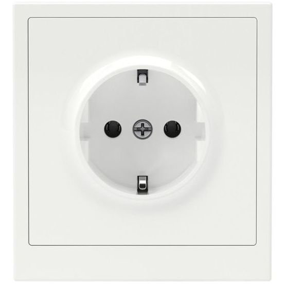 Розетка силовая KANT 2P+E без шторки бел. магнолия DKC 7000033