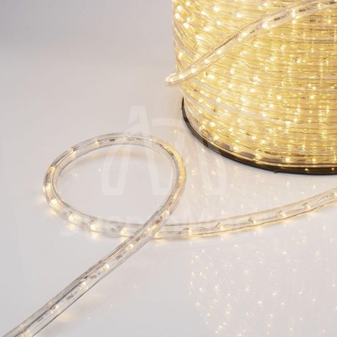 Шнур светодиодный Дюралайт постоянное свечение 2Вт тепл. бел. 36LED/м (уп.100м) Neon-Night 121-136