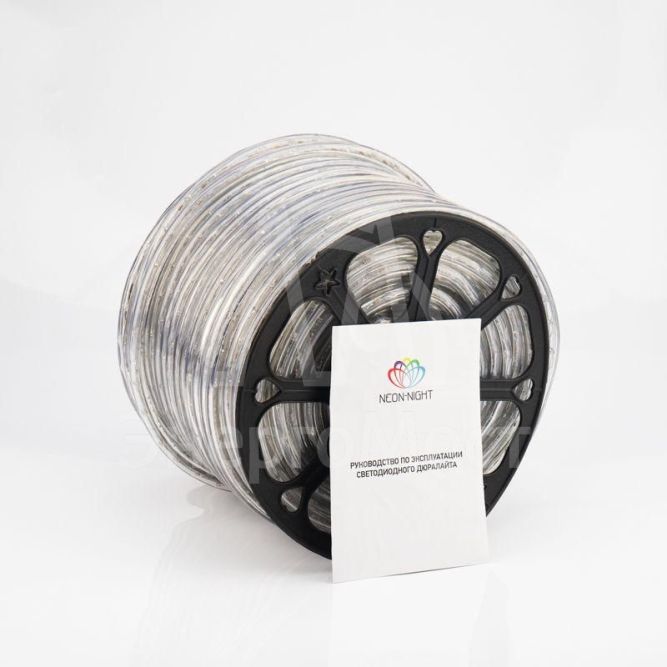 Шнур светодиодный Дюралайт постоянное свечение 2Вт тепл. бел. 36LED/м (уп.100м) Neon-Night 121-136