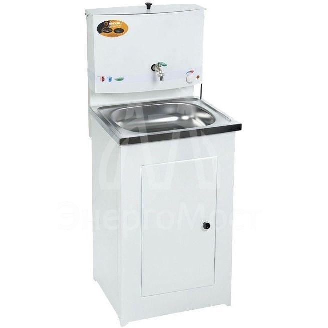 Умывальник дачный с подогревом &amp;quot;Люкс&amp;quot; ВИХРЬ, нержавейка, белый