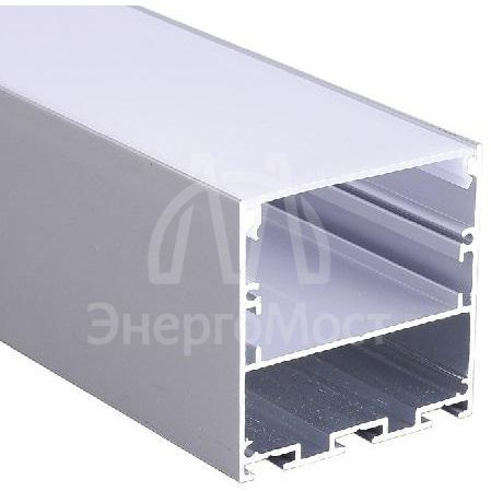 Профиль накладной PAL 5050 (комплект 2м; 2глухих заглушки; рассеиватель матов.; 4клипсы крепежных; 2подвеса по1м) JazzWay 5049901