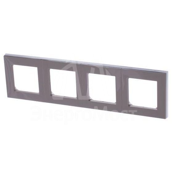 Рамка Levit 4п кофе макиато/бел. ABB 2CHH015040A6018