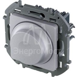 Светорегулятор поворотный Inspiria 300Вт без нейтрали алюм. Leg 673792