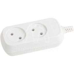 Колодка удлинителя KX-2 2-м без зазeмл. ЭРА Б0028330