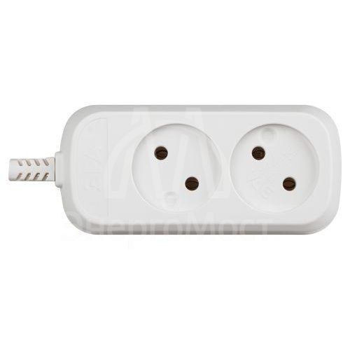 Колодка удлинителя KX-2 2-м без зазeмл. ЭРА Б0028330